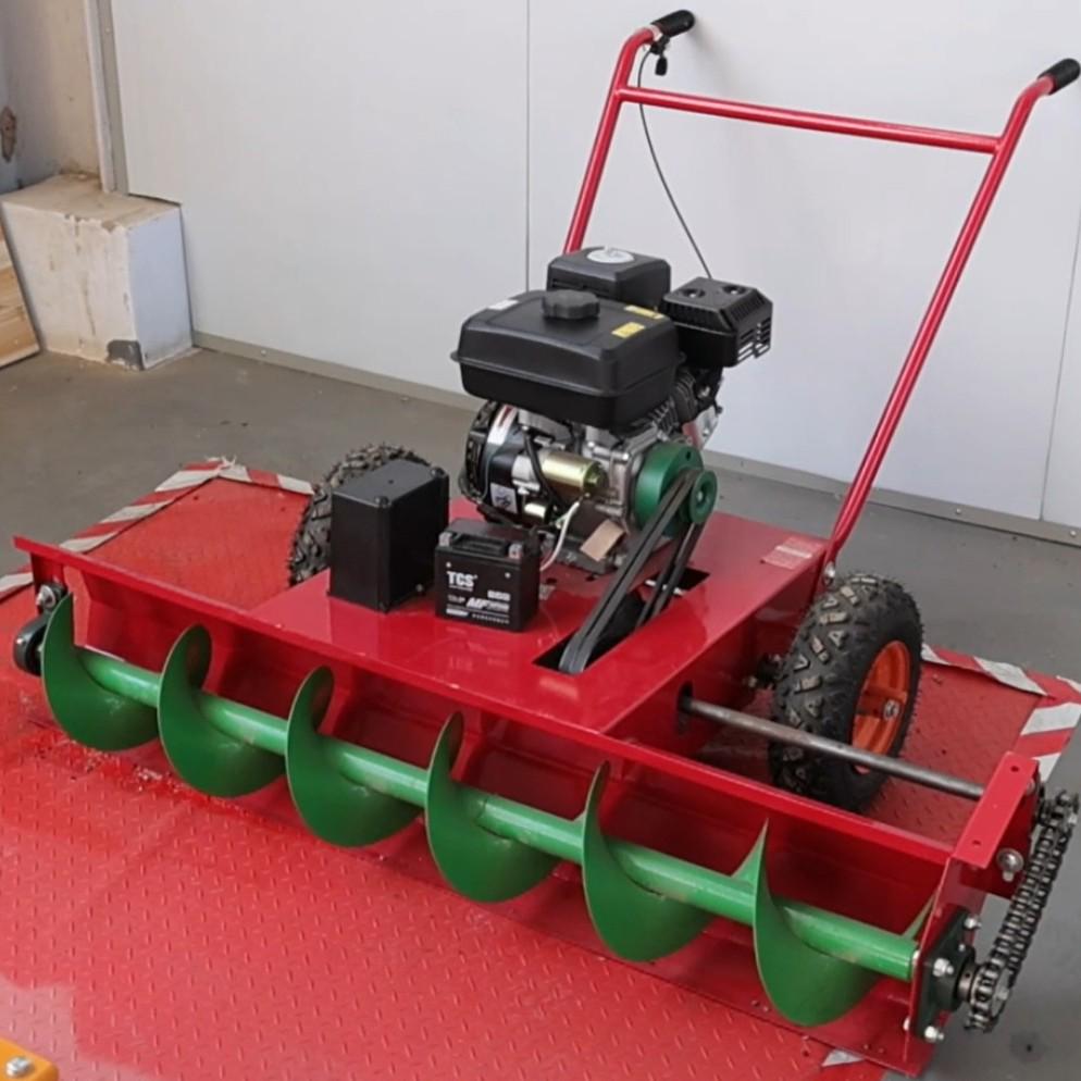 Hand-Push Snow Blower with Spiral Scraper for Road and Household Use - Multifunctional Gasoline Engine Snow Thrower
