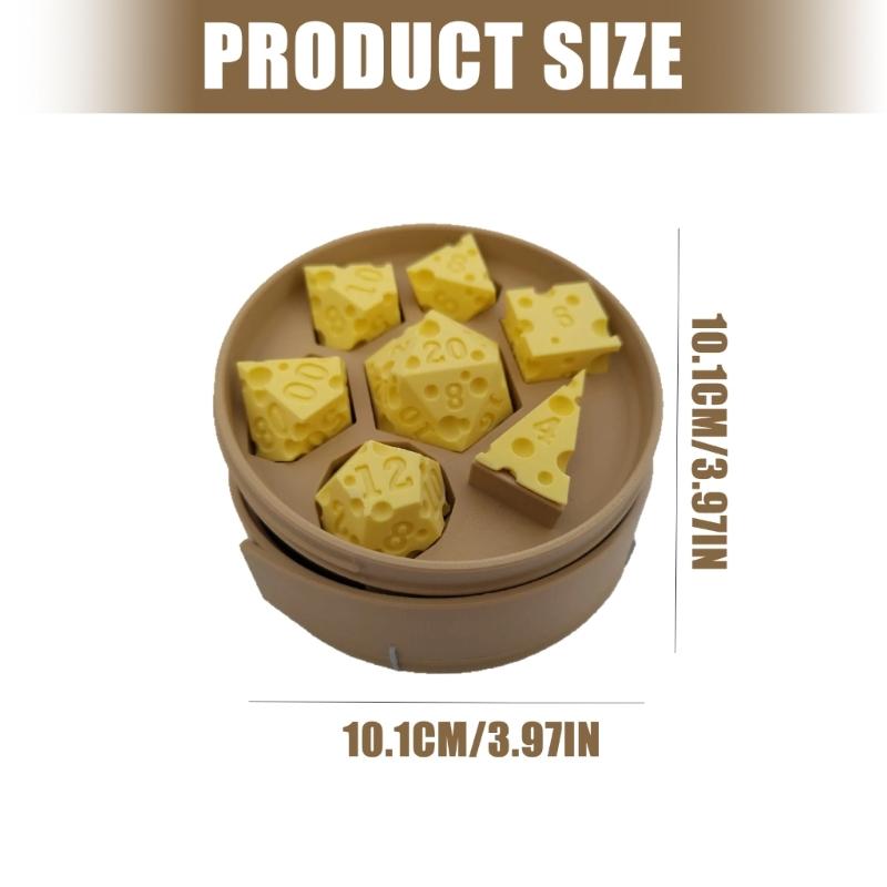 7Pcs/Set Polyhedral Plastic Dices Multi-Faced Various Shape Digital Game Dices for Club Party Family Board Game Props