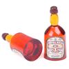 2Pcs 1:12 Dollhouse Miniature Whiskey Wine Bottle Accessories Model Toys