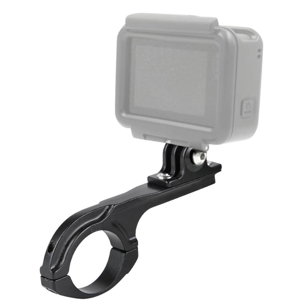 Q Shape Aluminium Alloy Bike Bicycle Holder Handlebar Mount Adapter for Gopro 3 4 5 6 7Black