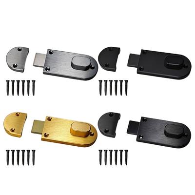 Aluminum Round Door Latches Aluminum Door Bolt with Adjustable Length Secure Bolt Set for Residential & Office Use