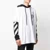 Herren Weiß Off-White Armdruck Lockerer Schnitt Weiß OMAB033R201850120188