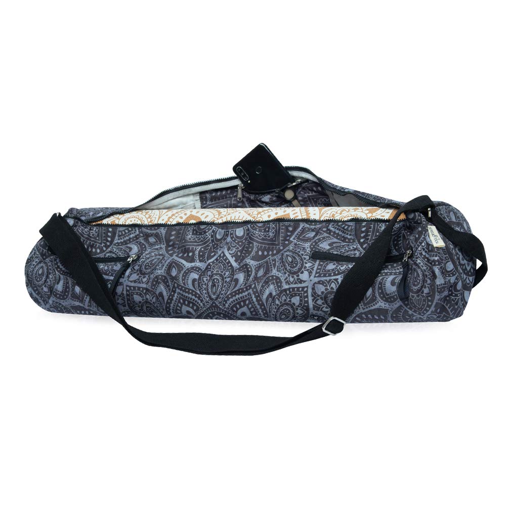Jóga Design Lab Jóga Mat Bag Jóga Mat Pouzdro s kapsou Tréninková posilovna Fitness Pilates Taška (Dřevěné uhlí)