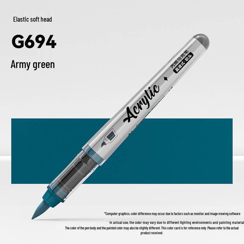 Jinzhi Liquid Acrylic Marker Pen - Soft Tip, Opaque, Large Capacity, Stackable Colors