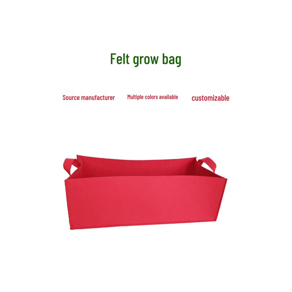 Rectangular Felt Planting Bag for Vegetables, Fruits, Seedlings, Trees, Flowers, and Grass