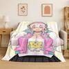 Cute Girl Super Sonico Cartoon Soft Flannel Throw Blanket,Cozy Blanket for Bed,Couch,Sofa,Bedroom,Living Room,Travel,Picnic Kid