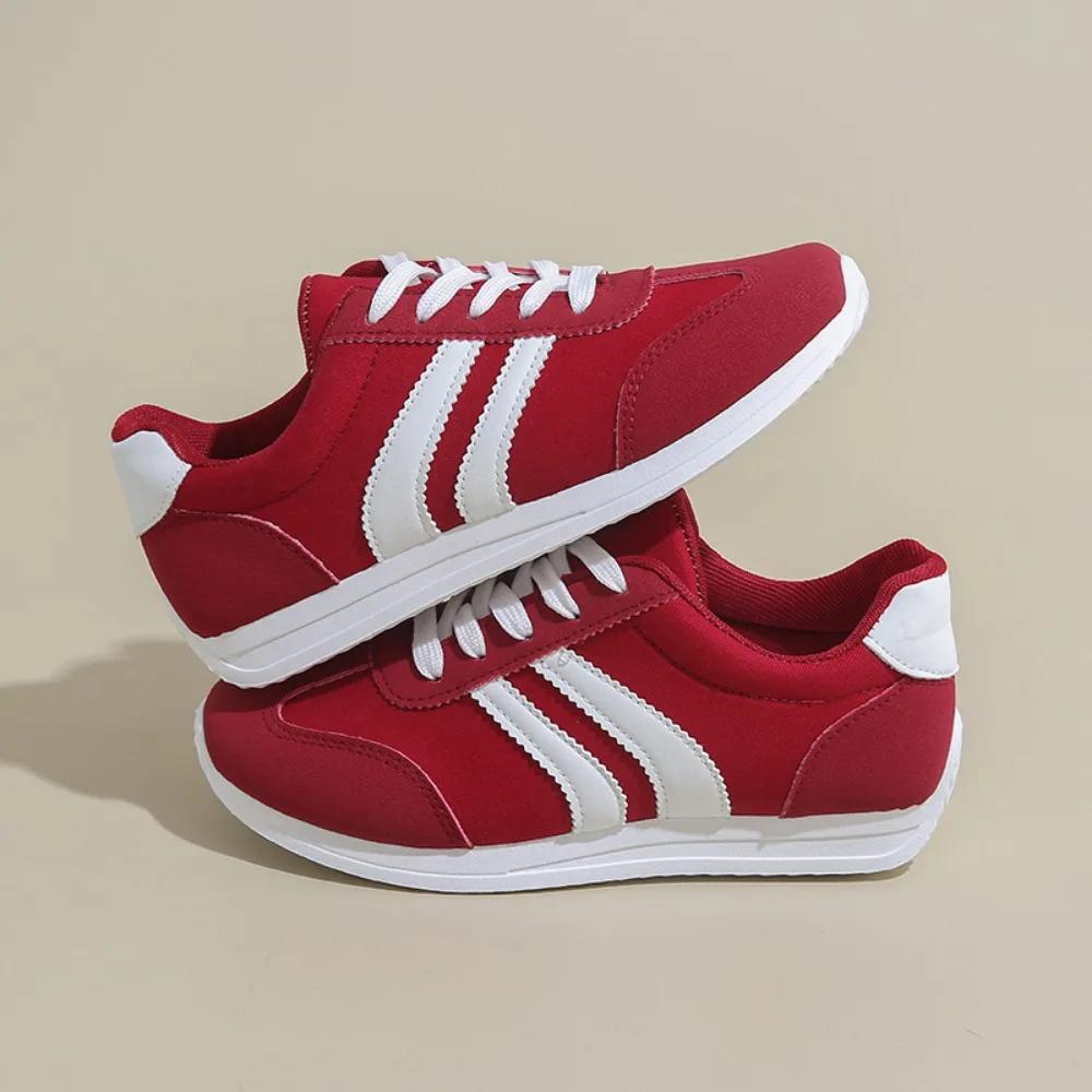 Ladies Shoes Front Lace-Up Women'S Vulcanize Shoes Fashion Color Matching High Quality Plus Size Ladies Casual Shoes 35-43