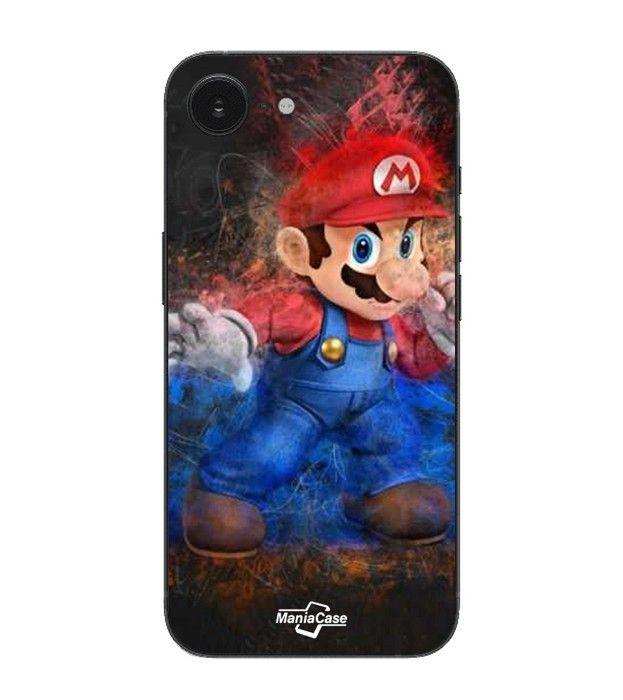 Maniacase Hülle Für Iphone 16E super mario bros spiele schwarz