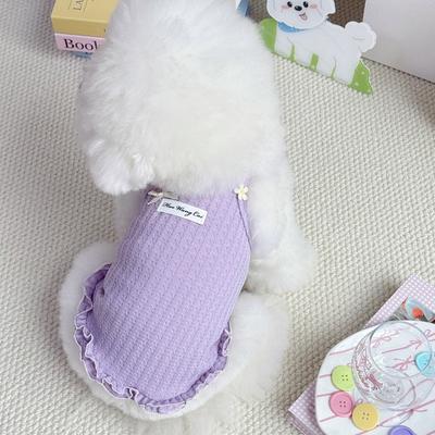 Sommerliche dünne und atmungsaktive Teddy Bichon Frisé Hunde- und Katzen-Haustierkleidung