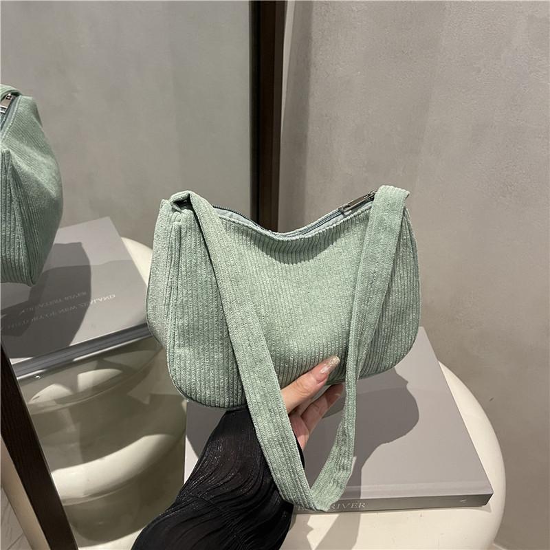 Simple and Retro Casual Large-capacity Underarm Bag, Hand-held Single-shoulder Handbag for Women