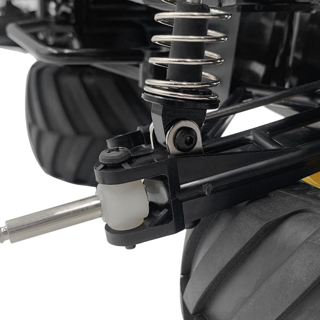 TRZX 4-Piece Aluminum Front and Rear Shock Absorber Mount Bracket Kit for 1/12 Tamiya 57409 CW-01 Lunch Box Upgrade Parts