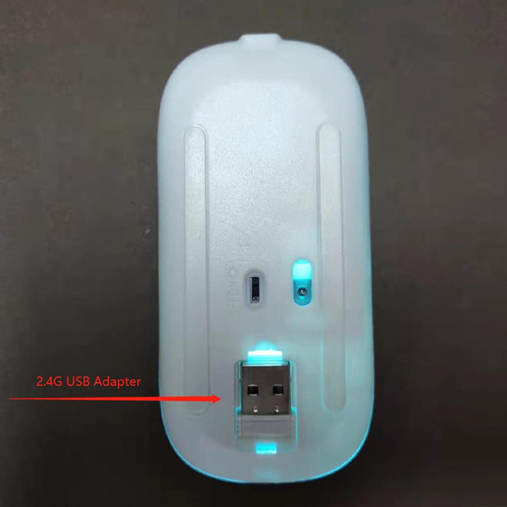 2.4GHz Wireless Bluetooth Mouse With USB Rechargeable RGB Gaming Mouse for Computer Laptop PC Macbook Gamer Mouse Dropshipping