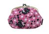 [Kyoto Hello Kitty Workshop] 4.0 Parent-Child Clasp Wallet with Coin Purse, Chirimen, Cherry Blossom Design, Made In Japan, Kyoto, Hello Kitty,