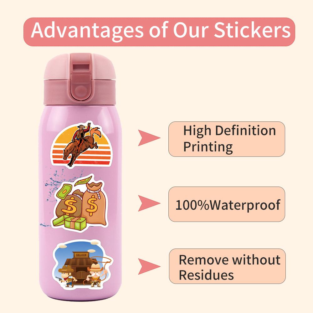 110 Cowboy Denim Doodle Aufkleber Koffer Laptop Handy Cartoon Aufkleber dekorieren