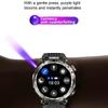 New 5ATM Waterproof Smart Watch Men 600mAh Outdoor SmartWatch GPS Compass Heart Rate LED Flashlight Bluetooth Call Sports Smartwatch