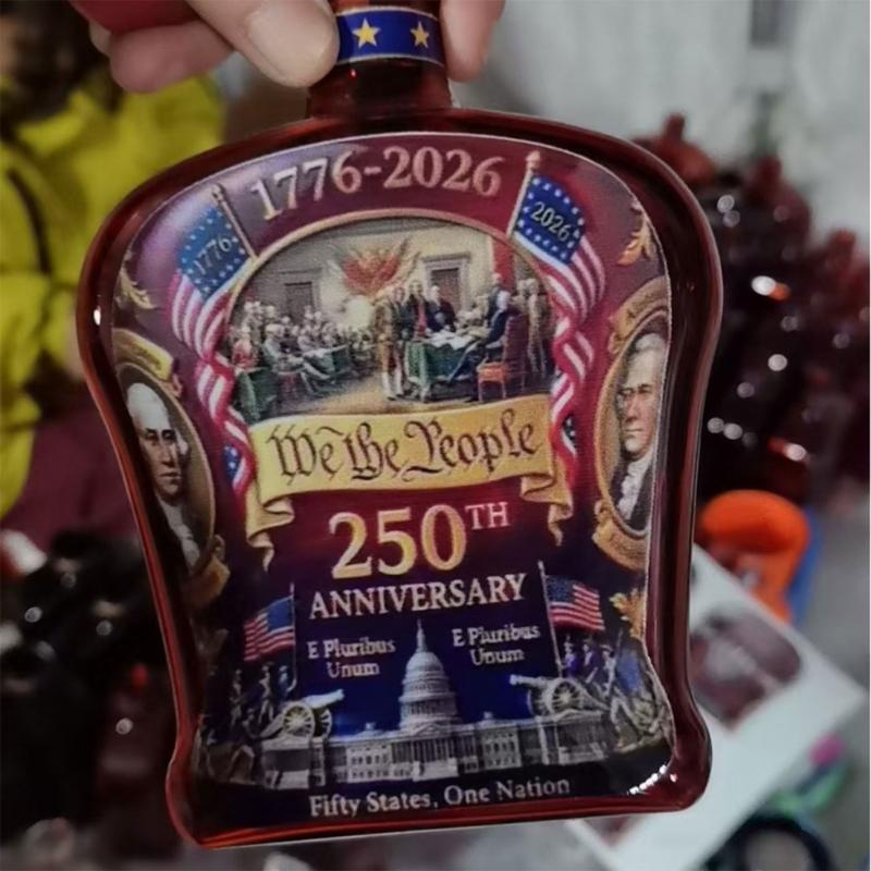 250th Anniversary American Whiskeys Decanter Set With Patriotic Designs For Collectors And History Enthusiasts