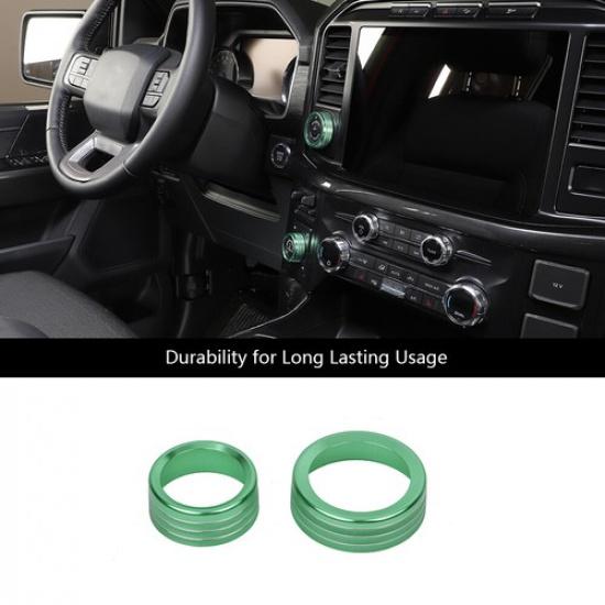Four Wheel Drive 4WD / Trailer Switch Knob Trim Ring For Ford F150 + Green