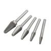 Hartmetallfräser-Set Einfachverzahnt Rotationsfeilen Bits 6mm Schaft für Metallbearbeitung Holzschnitzerei Oberflächenreinigung