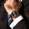 Men'S Watch Ultra-Thin Double Date Belt Quartz Watch