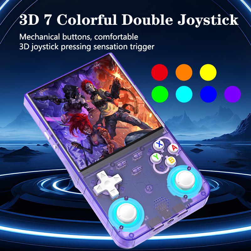 R36S ULTRA Retro Game Console Linux System Handheld Video 4 Inch IPS Screen Portable Pocket Video Player 64GB 128GB Games Gift