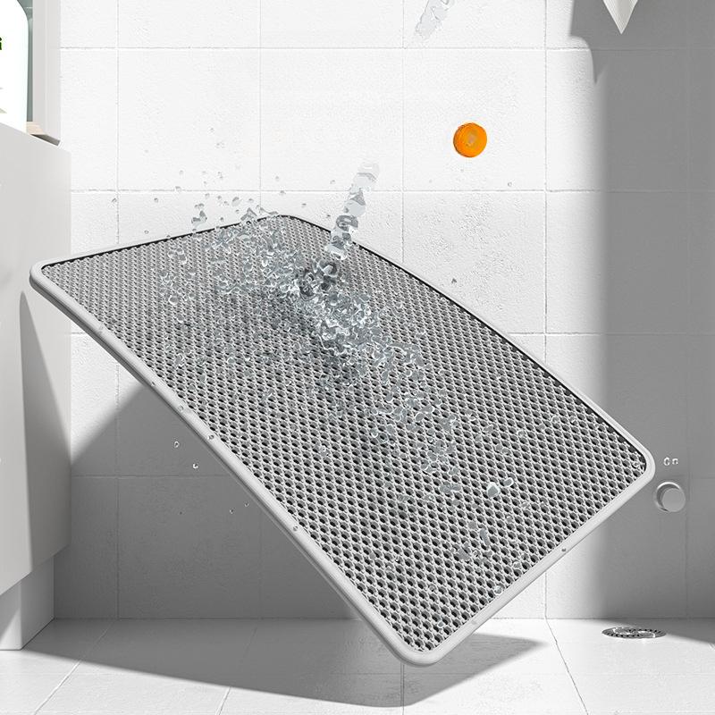 Cat Litter Pad, Anti-take-out Sand Control Pad, Cat Litter Box, Anti-splash Pad, Double-layer Filter Sand Leakage Mat, Cat Cage Mat, Toilet Mat