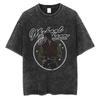 Gewaschenes Vintage King of Pop Michael Jackson T-Shirt Herren Damen Kleidung Retro Gothic Rock T-Shirts Männliche Mode Übergroße T-Shirts