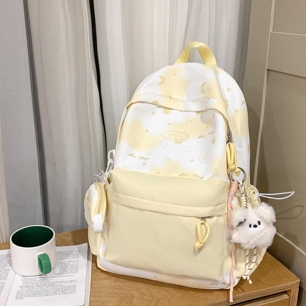 2025 Bow Print Large Capacity Backpack for Primary School Girls