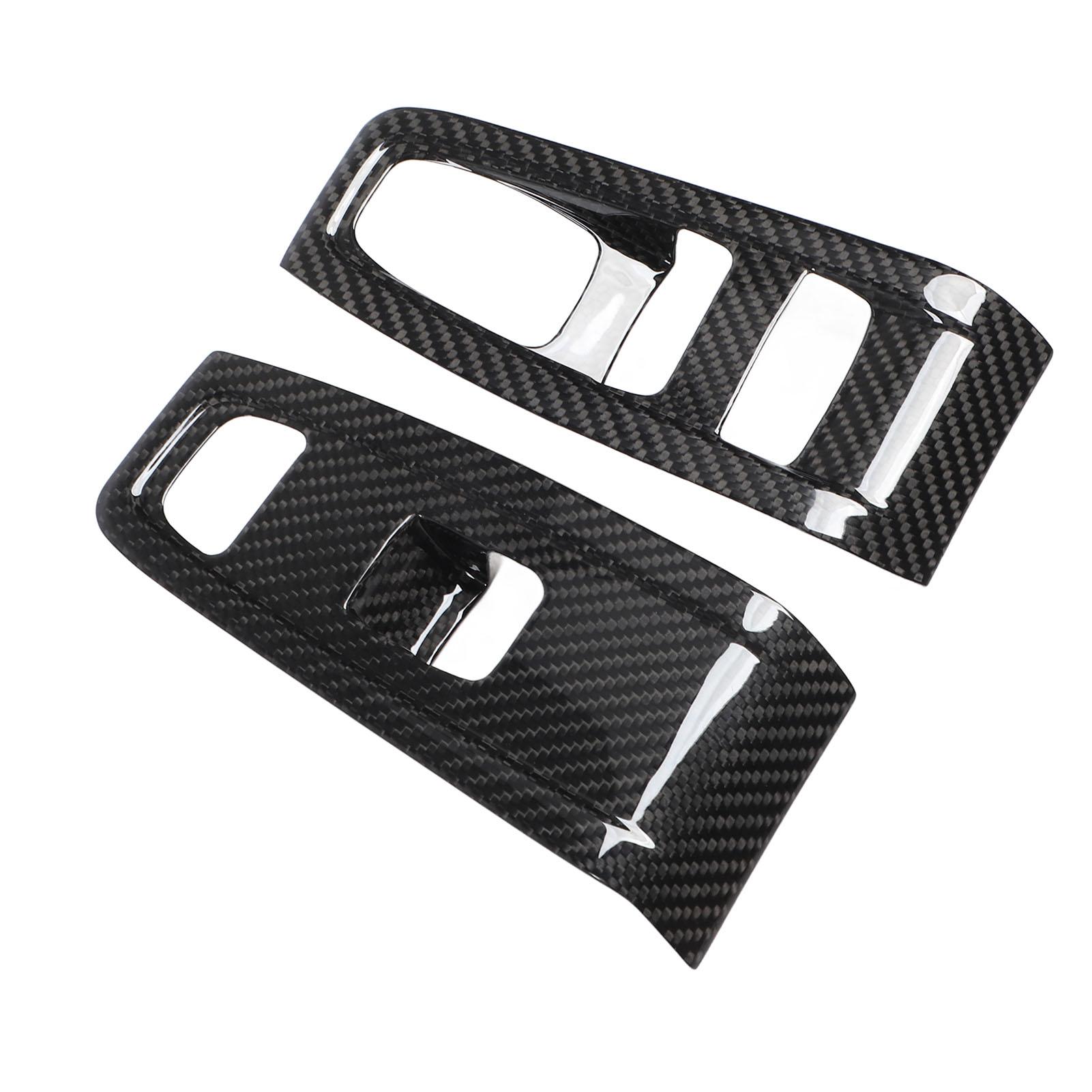 

Рамка переключателя подъема стекла окна, углеродное волокно, панель управления переключателем окна, декоративная накладка-стикер