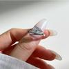 Moissanite Sterling Silver Ring for Women Men Simple Pear Moissanite Wedding Ring Plated Fine Jewelry