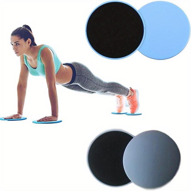 2pcs Pilates Slide Discs Yoga Abs Fitness Foot Mat Sled Waist Trainer Slide Board for Hip Lifting and Core Strength Training