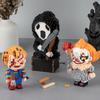 Minuscole particelle assemblate mattoncini giocattoli puzzle cartone animato serie Halloween notte magica clown della morte personaggi assemblati