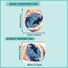 1pc Dolphin Home Bedroom Bathroom Toilet Sticker Decoration Beautification Self-adhesive Wallpaper Home Accessories