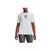 Under Armour Cartoon Letter Print Basketball Crew Neck T-Shirt Women tops White 1369706-100