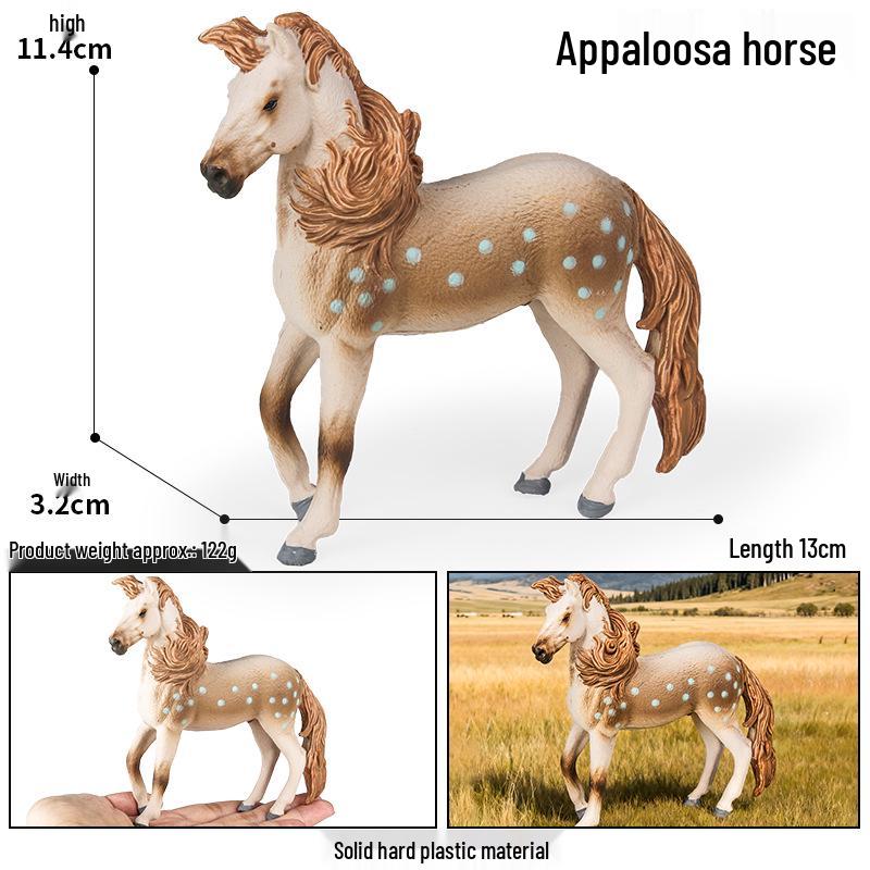 Cross-border Prairie Horse Desktop Ornament: Black & White North American Feral Horse Model