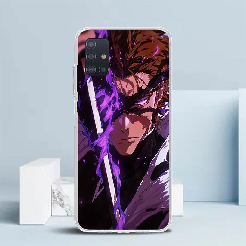 Aizen Sousuke Bleach Soft Cover for Samsung Galaxy A12 A22 A32 A52 A72 A02S Phone Case Note 20 Ultra 10 S10 Plus A51 A71 A50S A2
