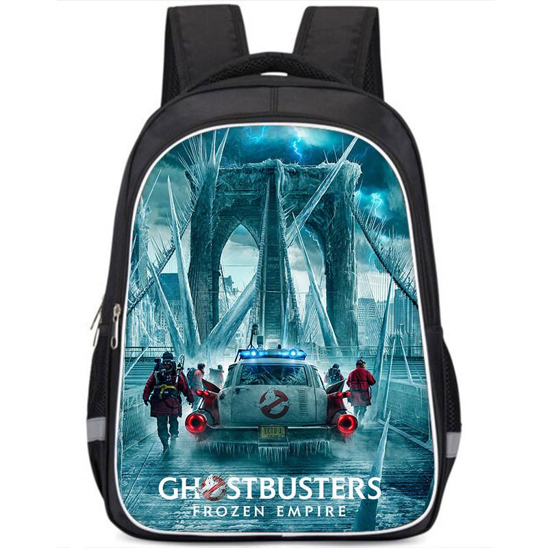 Ghostbusters Frozen Empire Oxford Backpack Stylish School Bag For Boys And Girls