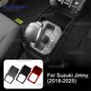 For Suzuki Jimny JB64 JB74 2018 2019 2020 2021 2022 2023 2024 2025 ABS Glossy Black Carbon Fiber Pattern Automatic Gear Shift.