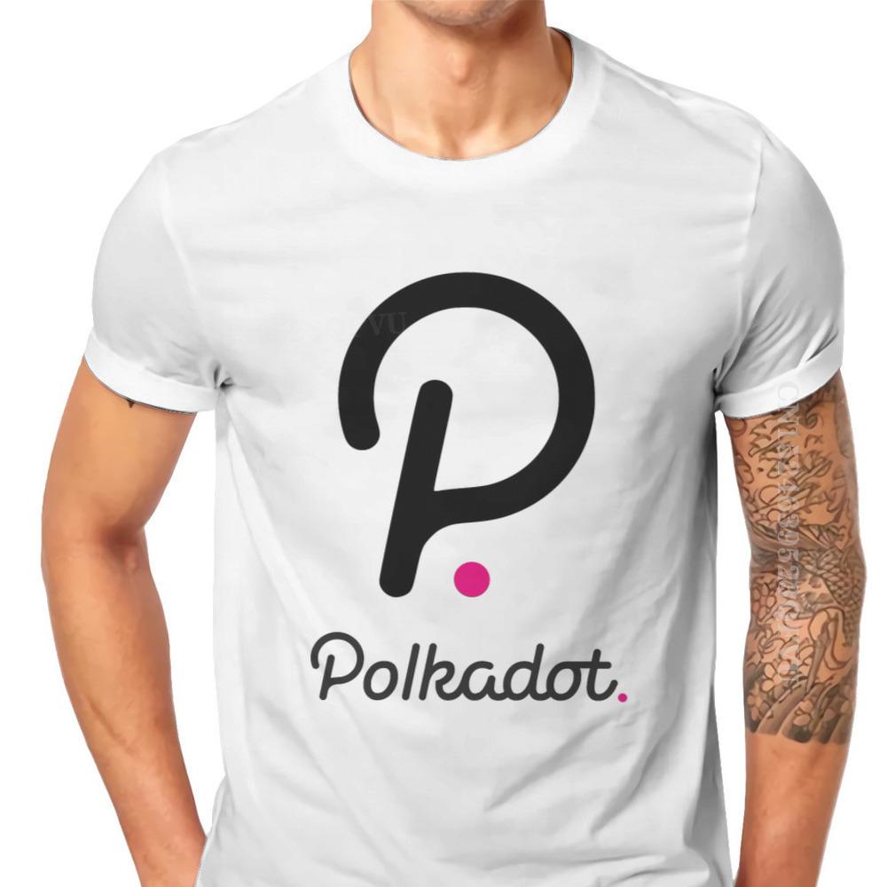 Polkadot Cryptocurrency Crypto Miner Men T Shirts Classic Graphic Big Size Vintage Tshirts Top Sell Harajuku Men Tshirt Clothing