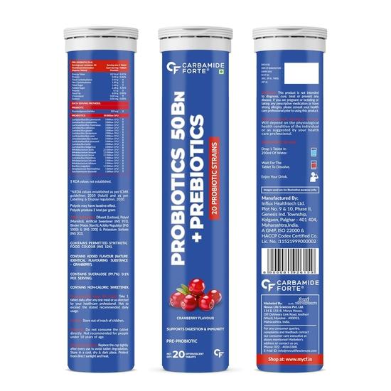 Carbamide Forte Probiotics Supplement | Gut Health Supplements with Limosilactobacillus Reuteri | Probiotics Supplement for Gut Health