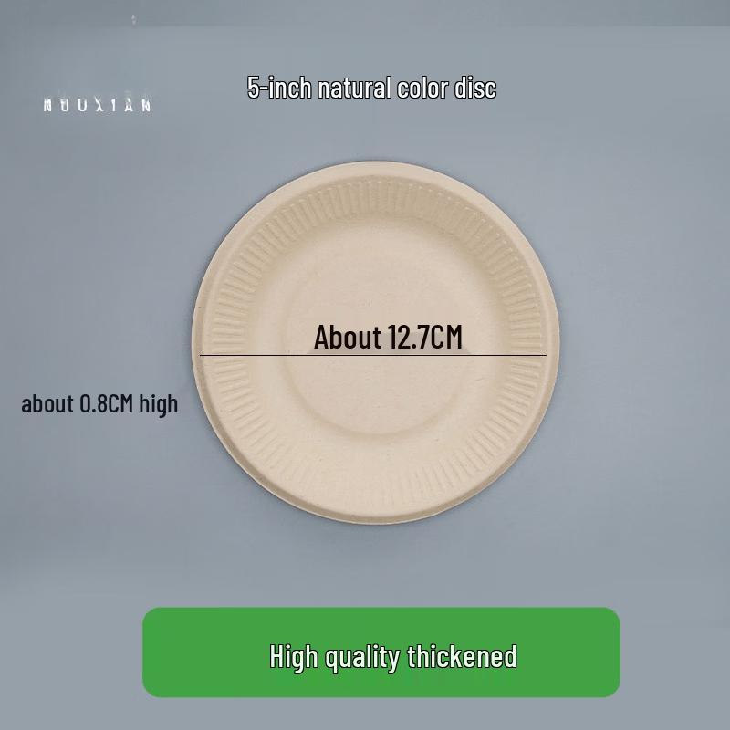 Eco-Friendly 5-inch Disposable Wheat Straw Plates