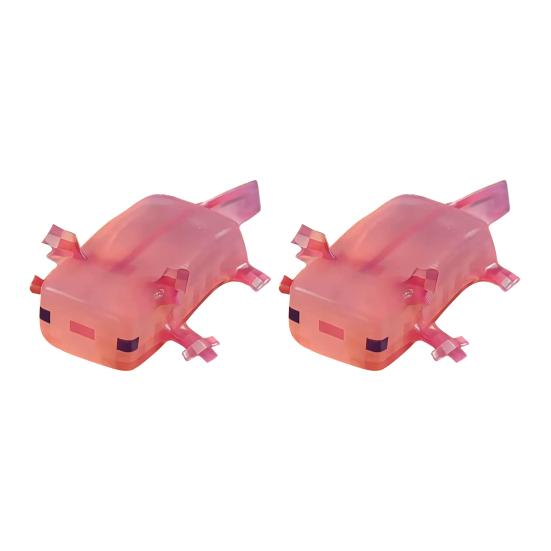 Cute Axolotl Squeeze Toy Pink Pixel Style Axolotl Stress Relief Toy Portable Soft