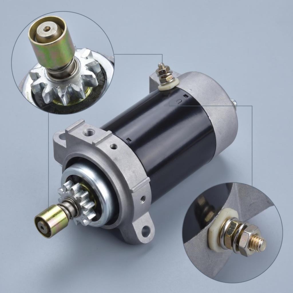 Starter Motor with Geared Drive Shaft Four-Stroke Marine Outboard