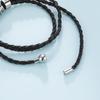 Lemegeton Custom Mens Bracelet 1-7 Names Engraved Beads Braided Leather Bracelets on Hand Personalized Jewelry Friendship Family