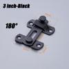 Stainless Steel Door Hasp Safety Buckle Latch Sliding Pet Cage Door Lock Security Hardware With Screws Window Cabinet Home Latch