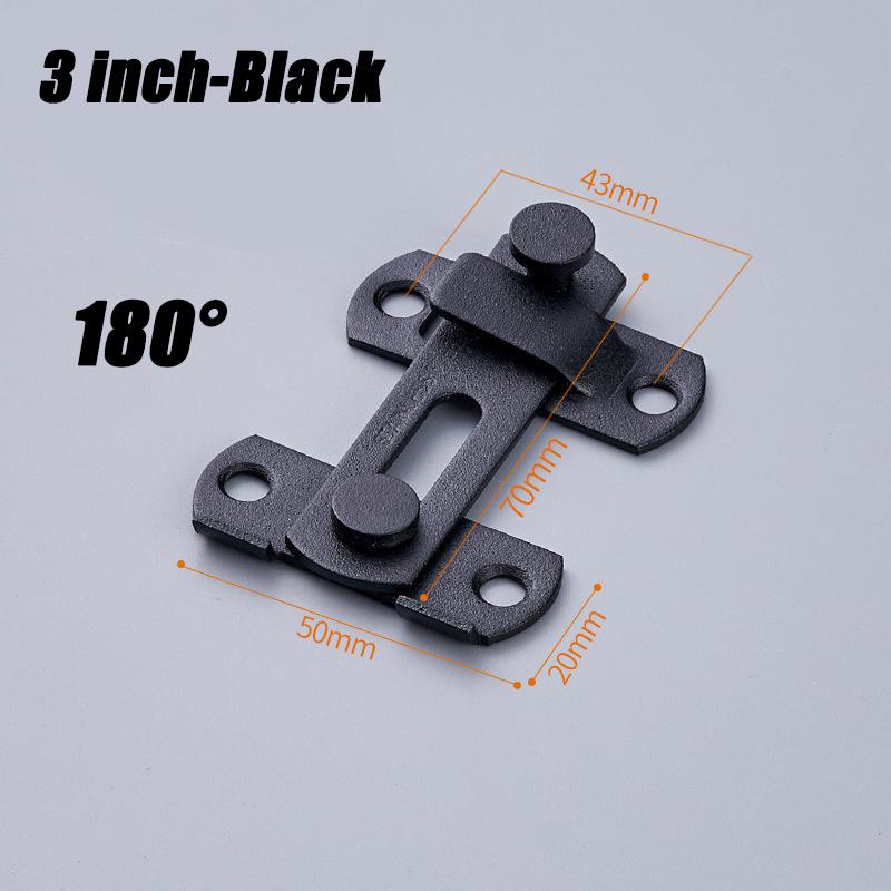 Stainless Steel Door Hasp Safety Buckle Latch Sliding Pet Cage Door Lock Security Hardware With Screws Window Cabinet Home Latch