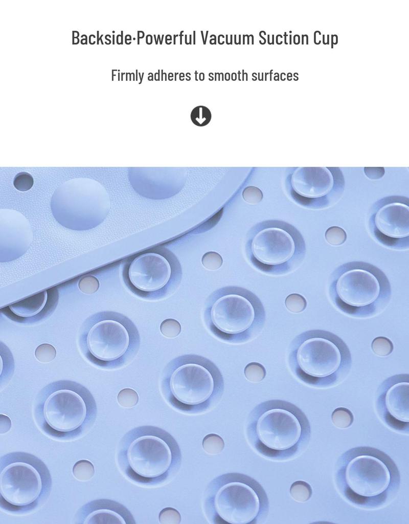 Sector Non-Slip Bathroom Shower Mat with Suction Cups