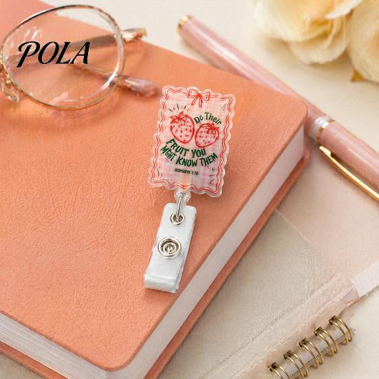 Rotating Badge Reel Nurse Reel, Funny Retractable Glitter Acrylic Name Tag Holder with Decorative Clip, Sparkly Cute ID Card for Teachers Student