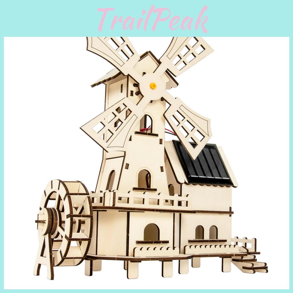 Kit Scientifique Énergie Solaire Pour Enfants Avec Moulin à Vent Hollandais DIY et Expériences de Physique Ensemble de Jouets Éducatifs