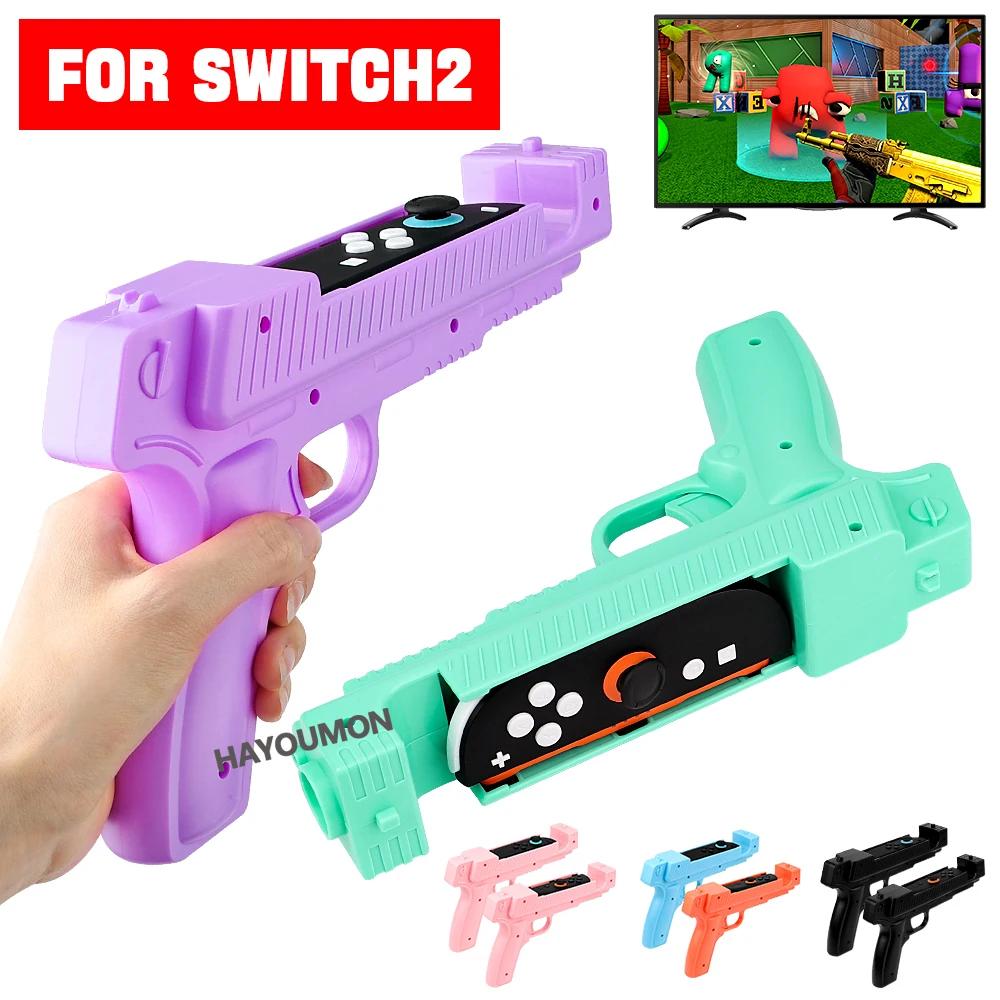 1 Paar Schießspiel Pistole Links Rechts Controller Pistolenkolben Griff für Switch 2 Kurzer Handgriff Bewegungscontroller Schießpistole