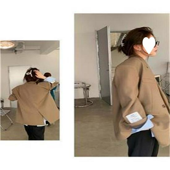 2021 Women's Autumn Loose Fit Korean Style Casual Suit Jacket
